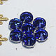 Order Rivoli rhinestones 14 mm Blue sapphire in a frame. agraf. Livemaster. . Rhinestones Фото №3