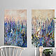 Lavender Dreams-diptych of paintings on canvas, Pictures, Moscow,  Фото №1