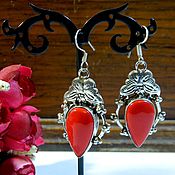 Винтаж handmade. Livemaster - original item Vintage Coral Necklace Earrings.. Handmade.