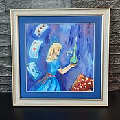 Картины и панно handmade. Livemaster - original item Alice in Wonderland oil painting. Handmade.