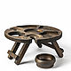 Order Wine table menazhnitsa made of dark oak. Foksvudrus. Livemaster. . Scissors Фото №3