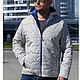 Spring men's jacket, grey demi-season jacket, Mens outerwear, Novosibirsk,  Фото №1