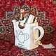 Заказать Винтаж: чайник виде пакет с подарками. Fancy teapots. Ярмарка Мастеров. . Чайники винтажные Фото №3