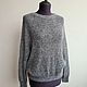 Knitted jumper in grey. Jumpers. Knitted with love. Online shopping on My Livemaster.  Фото №2