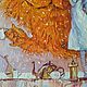 Картина маслом ангел и рыжий кот "Вечернее настроение". Картины. Логинов Илья (loggy-art). Ярмарка Мастеров.  Фото №4