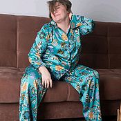 Пижамы: хлопковая серая