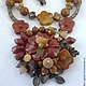 necklace, designer necklace, necklace for every day necklace out, the necklace of Jasper, agate, necklace, necklace, Jasper necklace with agate, necklace for gift, necklace with pendant, beads made of