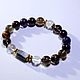 Order Bracelet for good luck and health for Aquarius 1 decade. Beautiful jewelry from stones. Livemaster. . Bead bracelet Фото №3