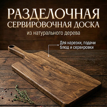 Посуда ручной работы. Ярмарка Мастеров - ручная работа Разделочная доска из массива дуба, 47*17. Handmade.