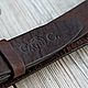 Leather belt with brass buckle 'of the USSR'. Straps. Leather product G.M.G.. My Livemaster. Фото №4