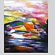 Bright abstract oil painting on canvas of Landscape, Pictures, Petrozavodsk,  Фото №1