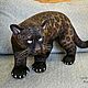 Детёныш пантеры. Пантерёнок. Мягкие игрушки. LUVER SOFT SCULPTURE. Интернет-магазин Ярмарка Мастеров.  Фото №2