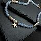 'Star' choker with pearls and blue agate, Chokers, Moscow,  Фото №1