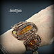 Браслет  "Галактика"   с янтарем и цитрином. Браслет-манжета. JazzBijoux ДжазБижу (Елена Сафронова). Ярмарка Мастеров.  Фото №6