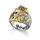 Кольцо из серебра позолоченное с натуральным цитрином KLIMT. Кольца. THING JEWELRY. Интернет-магазин Ярмарка Мастеров.  Фото №2