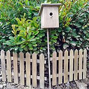 Куклы и игрушки handmade. Livemaster - original item Furniture for dolls - the fence and birdhouse for miniature garden. Handmade.
