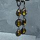  серьги с яннтарем. Серьги классические. Gvozdica jewelry (Ольга). Ярмарка Мастеров.  Фото №8
