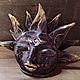 Скульптура: "Черное солнце" подставка для благовоний. Скульптуры. Sensoceramic. Интернет-магазин Ярмарка Мастеров.  Фото №2