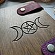 Гримуар Triple Goddess / блокнот из дерева и кожи Триединая Богиня. Гримуар. Руническая мастерская idavöllr. Ярмарка Мастеров.  Фото №5