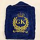 Velour-terry men's robe with personalized embroidery. Dressing gowns mans. igolochka51. My Livemaster. Фото №5