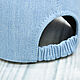 Order Baseball cap made of thick denim, in blue!. SHOES&BAGS. Livemaster. . Baseball caps Фото №3