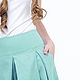 Mint skirt-trousers made of 100% linen. Skirts. etnoart. My Livemaster. Фото №4