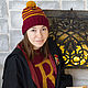 Заказать Шапка Гриффиндор вязаная с помпоном. ArtKnitDesign Свитера Уизли. Ярмарка Мастеров. . Шапки Фото №3