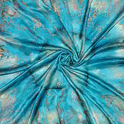 Шелковый платок с авторской росписью "Солнышко!" батик в подарок