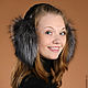 Ear-muffs of Fox and Karakul, Fur headphones, Dolgoprudny,  Фото №1