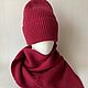 Комплект шапка и шарф. Шапки. TEPLOTA knitwear. Интернет-магазин Ярмарка Мастеров.  Фото №2
