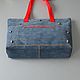 Order  Denim bag Italy. Quilting and something else. Livemaster. . Crossbody bag Фото №3
