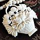 Necklace 'Flower basket' bone carving. Vintage necklace. Lesica. Online shopping on My Livemaster.  Фото №2