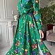 Романтичное платье из льняной вискозы EGGDRESS IN LOVE WITH GREEN, Платья, Москва,  Фото №1