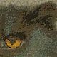 Вышитая картина "Персидский кот" В багете. Картины. Галерея ручной вышивки (trefilova). Ярмарка Мастеров.  Фото №4