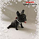 Souvenir new year's bulldog on twine, Figurine, Ekaterinburg,  Фото №1