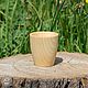 Wooden glass made of natural cedar wood. 80 mm. C1, Mugs and cups, Novokuznetsk,  Фото №1