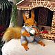 Реалистичная игрушка белка. Тедди Зверята. Magical Art Toys. Интернет-магазин Ярмарка Мастеров.  Фото №2