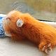 Войлочная игрушка рыжий кот. Войлочная игрушка. Шерстяной зоопарк (woolzooru). Ярмарка Мастеров.  Фото №5