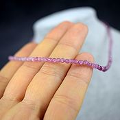 Работы для детей, handmade. Livemaster - original item Pink Tourmaline Rubellite beads with Cut. Handmade.