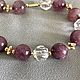  "Ягодка" из лепидолита и кварца. Бусы. Jewelry_Elize Украшения от Елизаветы (UkrasheniyaLise). Интернет-магазин Ярмарка Мастеров.  Фото №2