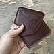 Заказать Картхолдер из натуральной кожи минималистичный. Iron Arm Leatherworks (Екатерина). Ярмарка Мастеров. . Картхолдер Фото №3