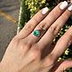 2.14tcw Natural Emerald Oval & Diamond Halo Engagement Ring 14K. Rings. JR Colombian Emeralds (JRemeralds). Online shopping on My Livemaster.  Фото №2