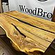 Столешница из слэба капового карагача и эпоксидной смолы 200х100. Столы. WoodBroker. Ярмарка Мастеров.  Фото №5