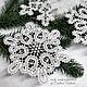 Snowflakes large. Stylization Vologda lace. Christmas decoration, Christmas decorations, Chelyabinsk,  Фото №1