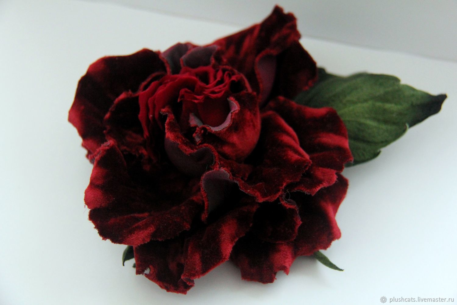 Brooch-pin: Rose velvet, Brooches, Moscow,  Фото №1