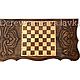 Backgammon carved handmade 'Spider' Art. .018. Backgammon and checkers. Gor 'Derevyannaya lavka'. Ярмарка Мастеров.  Фото №5