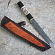 Knife 'Samurai' TANTO hh12mf ' Carp'. Knives. Artesaos e Fortuna. My Livemaster. Фото №6