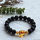 Bracelet from Baltic amber series Black amber, olive. Bead bracelet. Mark Amberstein, sale amber products. My Livemaster. Фото №4