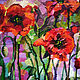 Painting poppies landscape with poppies ' Bright and delicate ' oil. Pictures. Svetlana Samsonova. Online shopping on My Livemaster.  Фото №2