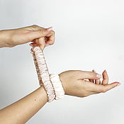 Украшения handmade. Livemaster - original item Silk elastic band for hair wide 100% silk for thick and curly. Handmade.